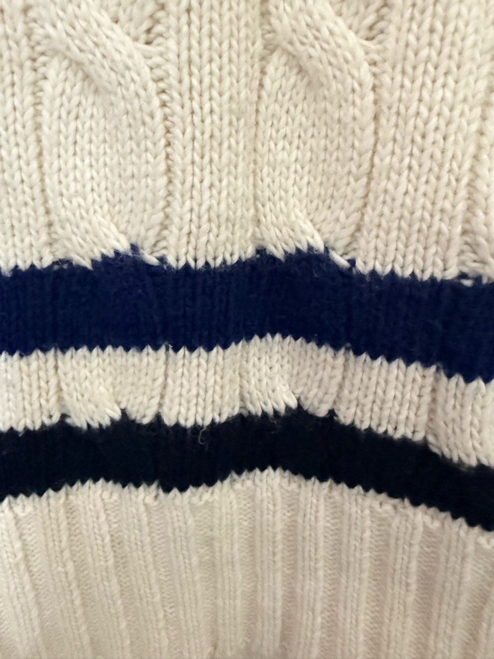 POLO Ralph Lauren Cotton Cashmere 1922-1923 POLO Cable-Knit Vest Tennis - Picture 2 of 6